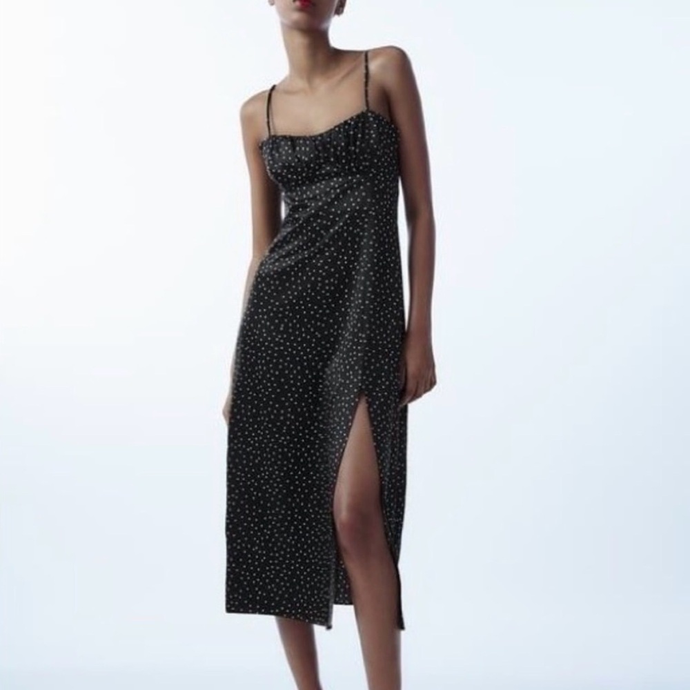 Black Polka Dot Zara Dress